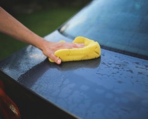 man hand car black